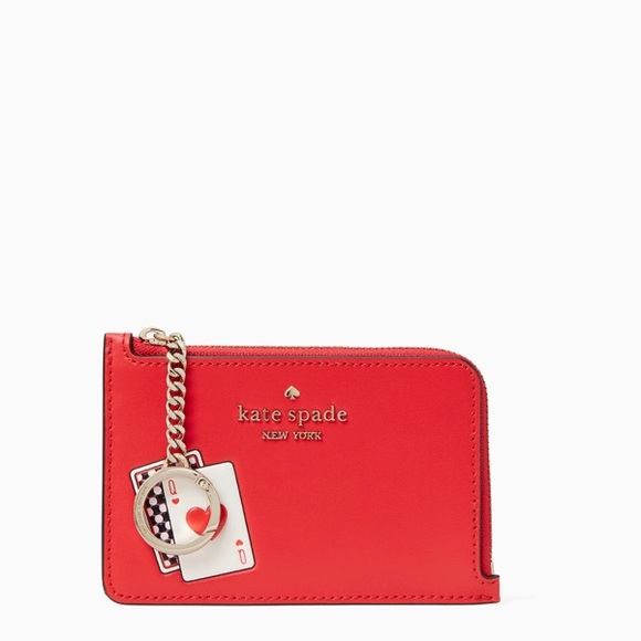 Authentic Kate Spade leather L-zip wallet/keychain - Picture 3 of 10